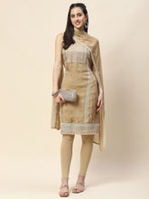 Embroidered Handloom Unstitched Suit Piece With Dupatta